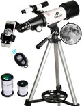 Gskyer Telescope, 70mm Aperture 400mm AZ Mount Astronomical Refracting Telescope for Kids