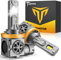 Termitor Upgraded H11 H9 High/Low Beam Bulbs, 80,000LM 6500K, 1:1 Mini OEM Size