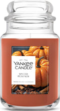 Yankee Candle Spiced Pumpkin Scented Candle, 22oz Large Jar