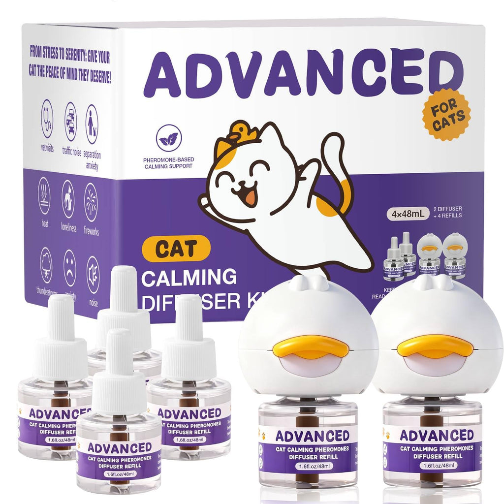 Cat Calming Diffuser Kit with 2 Diffusers & 4 Refills