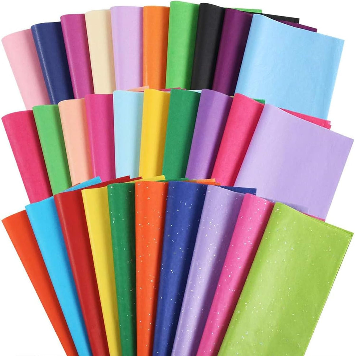3 Otters Tissue Paper 150 Sheets, 14 X 20 inch 30 Colors for Gift Bags - tissue paper sheets large