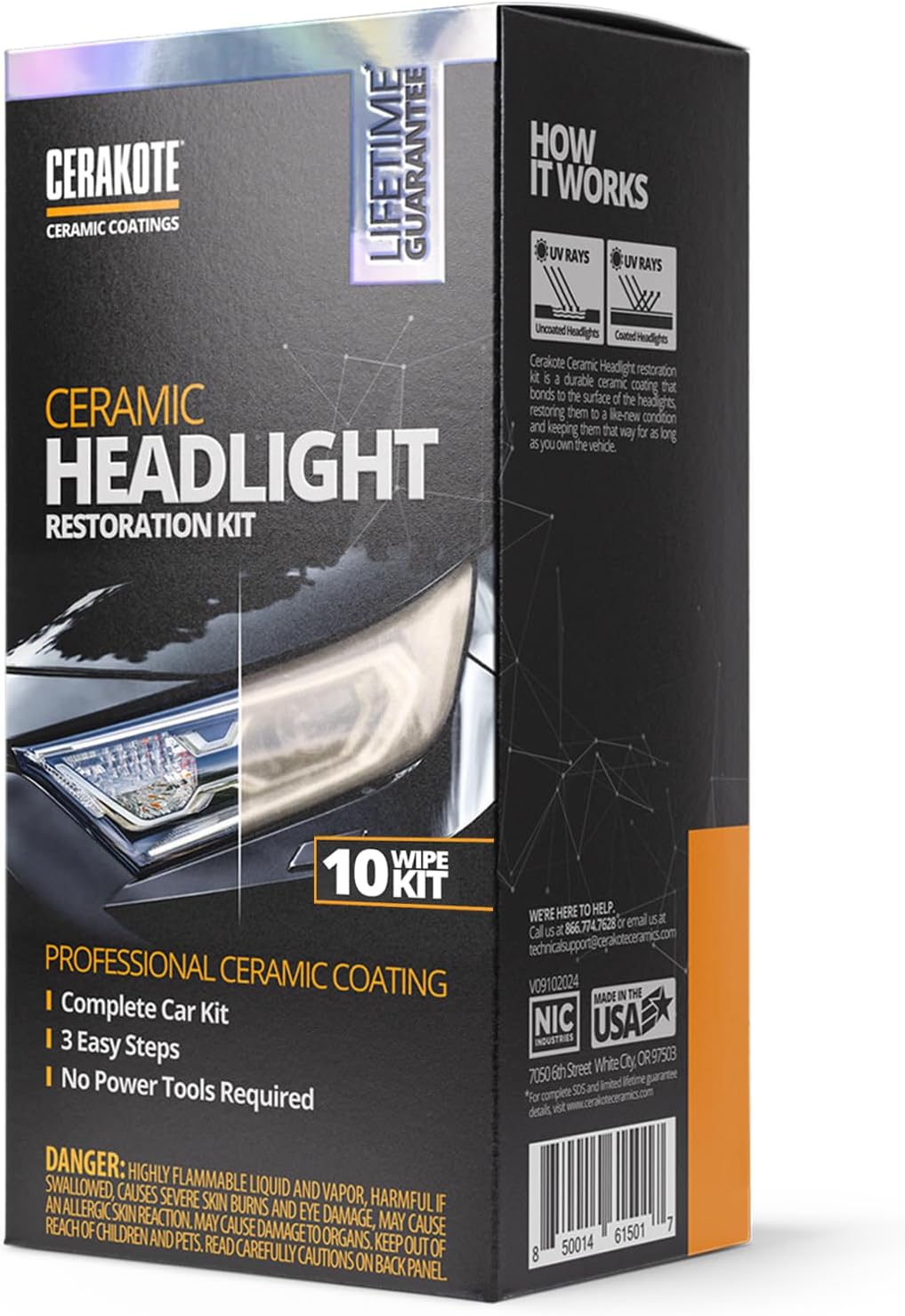 CERAKOTE® Ceramic Headlight Restoration Kit – Guaranteed To Last As Long