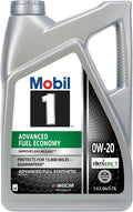 Mobil 1 Advanced Fuel Economy Full Synthetic Motor Oil 0W-20, 5 Quart