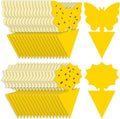 Fruit Fly Traps Fungus Gnat Traps Yellow Sticky Bug Traps 36 Pack No Harm