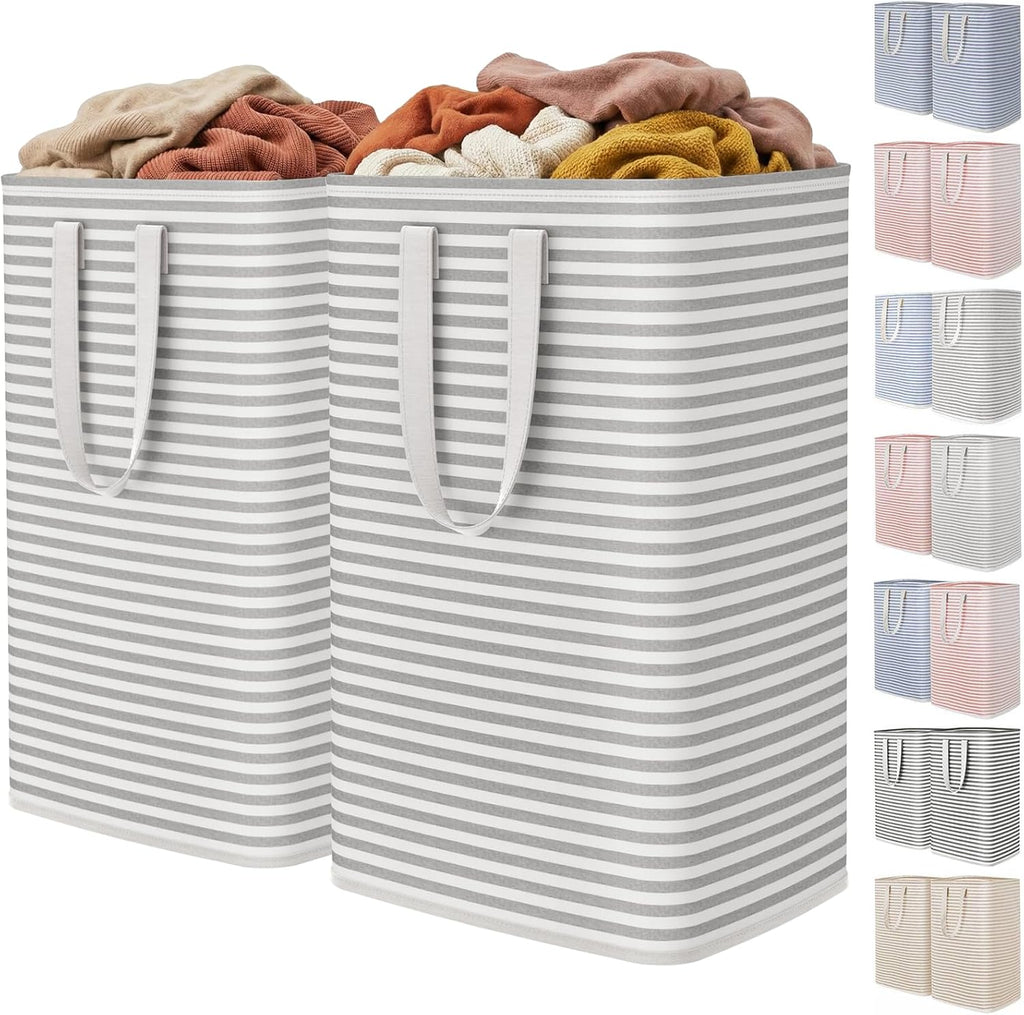 Lifewit 2 Pack Laundry Basket 80L Each, Collapsible Clothes Hamper
