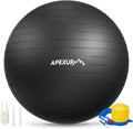 APEXUP Yoga Ball, 660 lbs Anti-Burst Exercise Ball with Pump, 5 Sizes