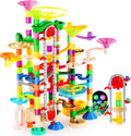 JOYIN 236Pcs Glowing Marble Run with Motorized Elevator- Construction Building Blocks