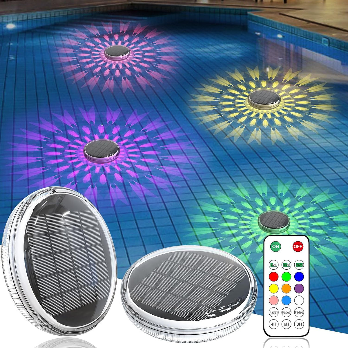 Solar Powered Floating Pool Lights