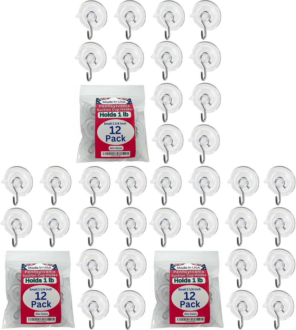 12 Pak Small 1 ¼ -inch