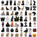 DIYDEC 60pcs Halloween Resin Miniatures Mini Ghost Skull Figures