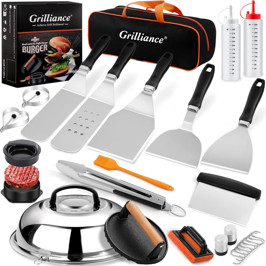 Grilliance 27pcs Griddle Accessories Kit for Blackstone, Professional Hibachi