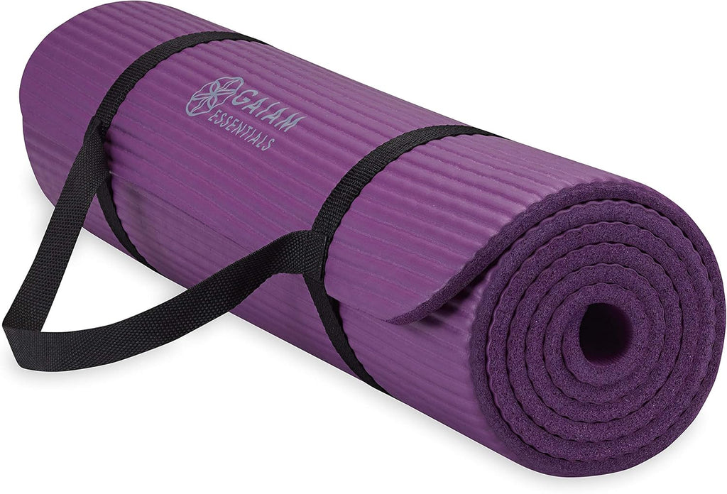 Gaiam Yoga Mat, Pilates & Exercise Mat, Thick 2/5"