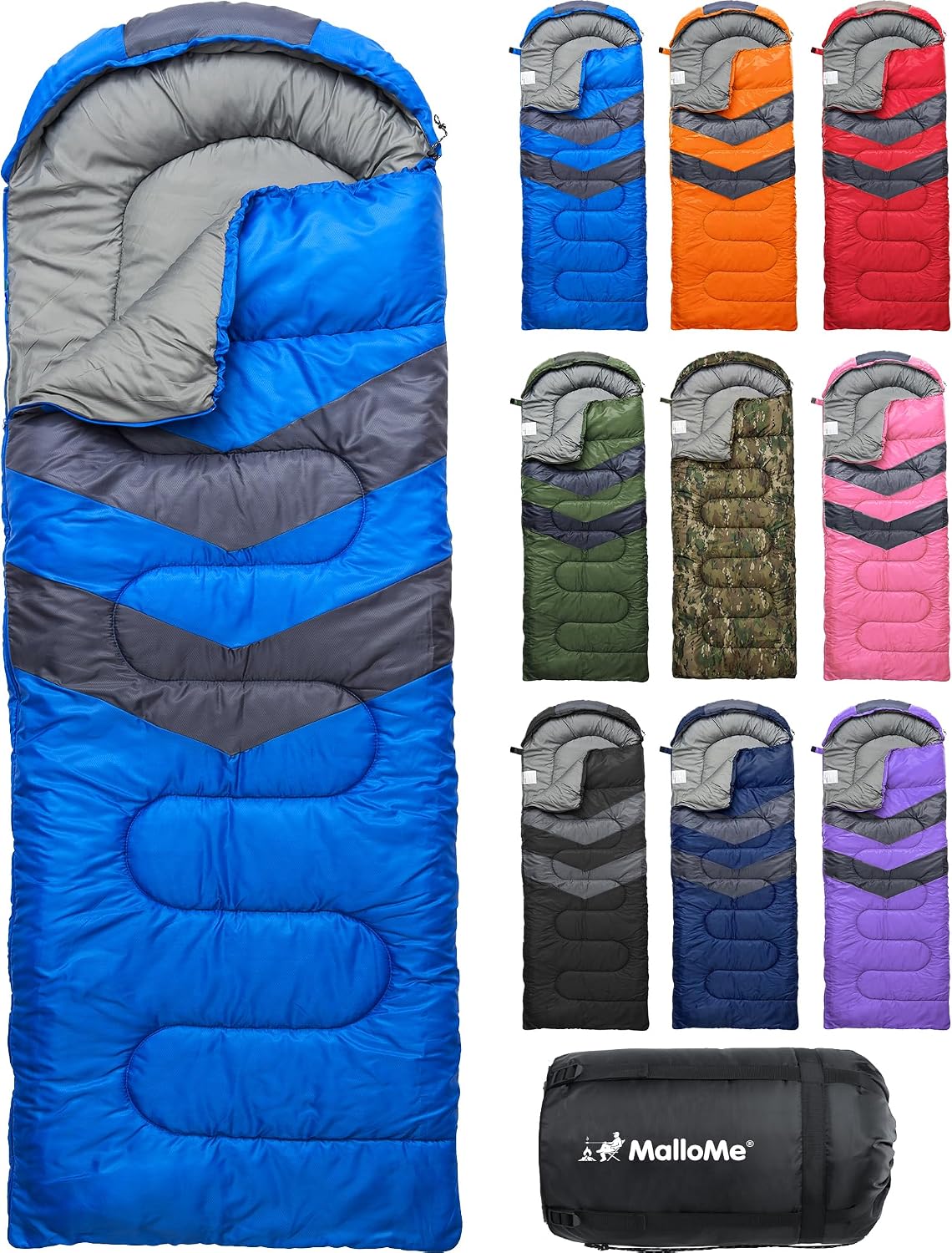 MalloMe Sleeping Bags for Adults Cold Weather & Warm