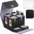 MTG Commander Deck Box, 4 Deck Card Storage Box with Handle - mtg commander deck box case