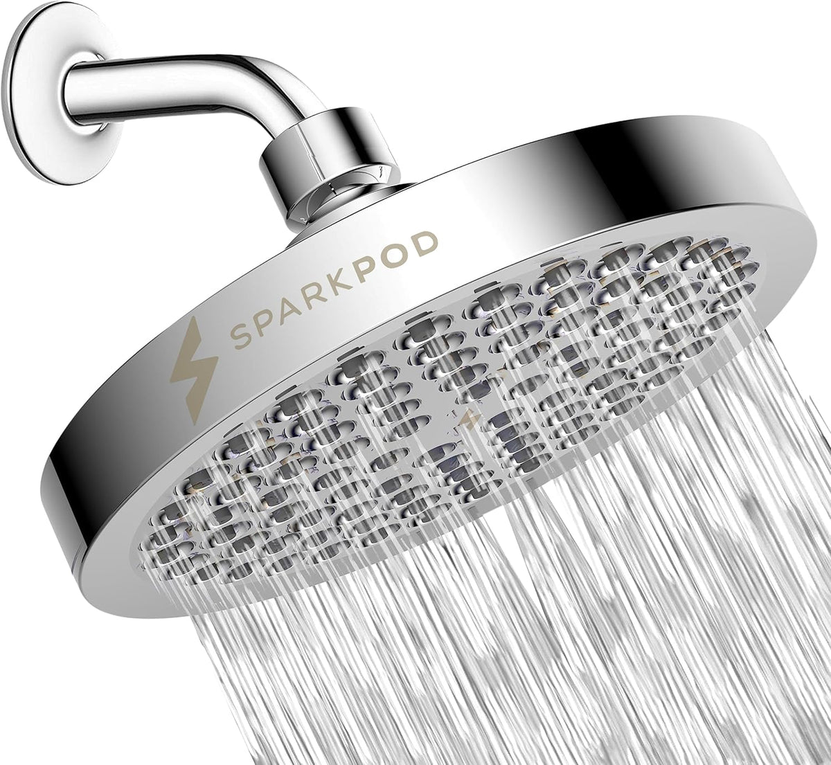 SparkPod Shower Head - High Pressure Rain - Premium Quality Luxury Design - sparkpod shower head installation
