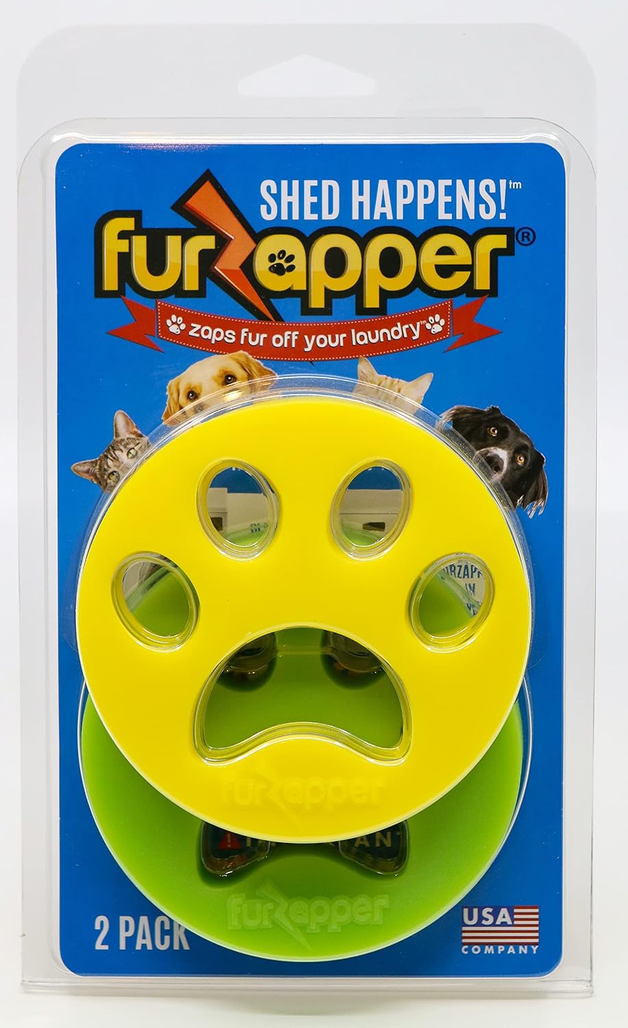 2 Pack FurZapper Pet Hair Remover for Laundry