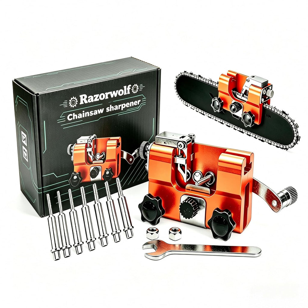 Razorwolf Chainsaw Sharpener, Lightweight Portable Manual Chain Sharpening - chainsaw sharpeners for sale