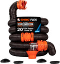 Camco RhinoFLEX 20-Ft Complete RV Sewer Hose Kit - Made in the USA