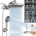 Veken Filtered Shower Head with Handheld, Multi-Pattern Rain Showerhead Set