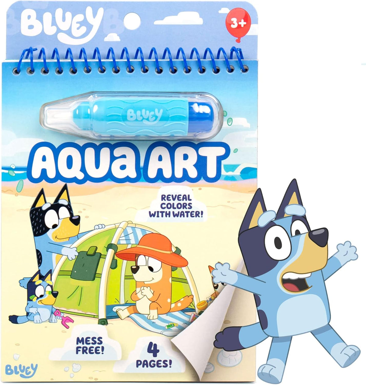Horizon Group USA Bluey Aqua Art - Reusable Water Reveal Activity Pages