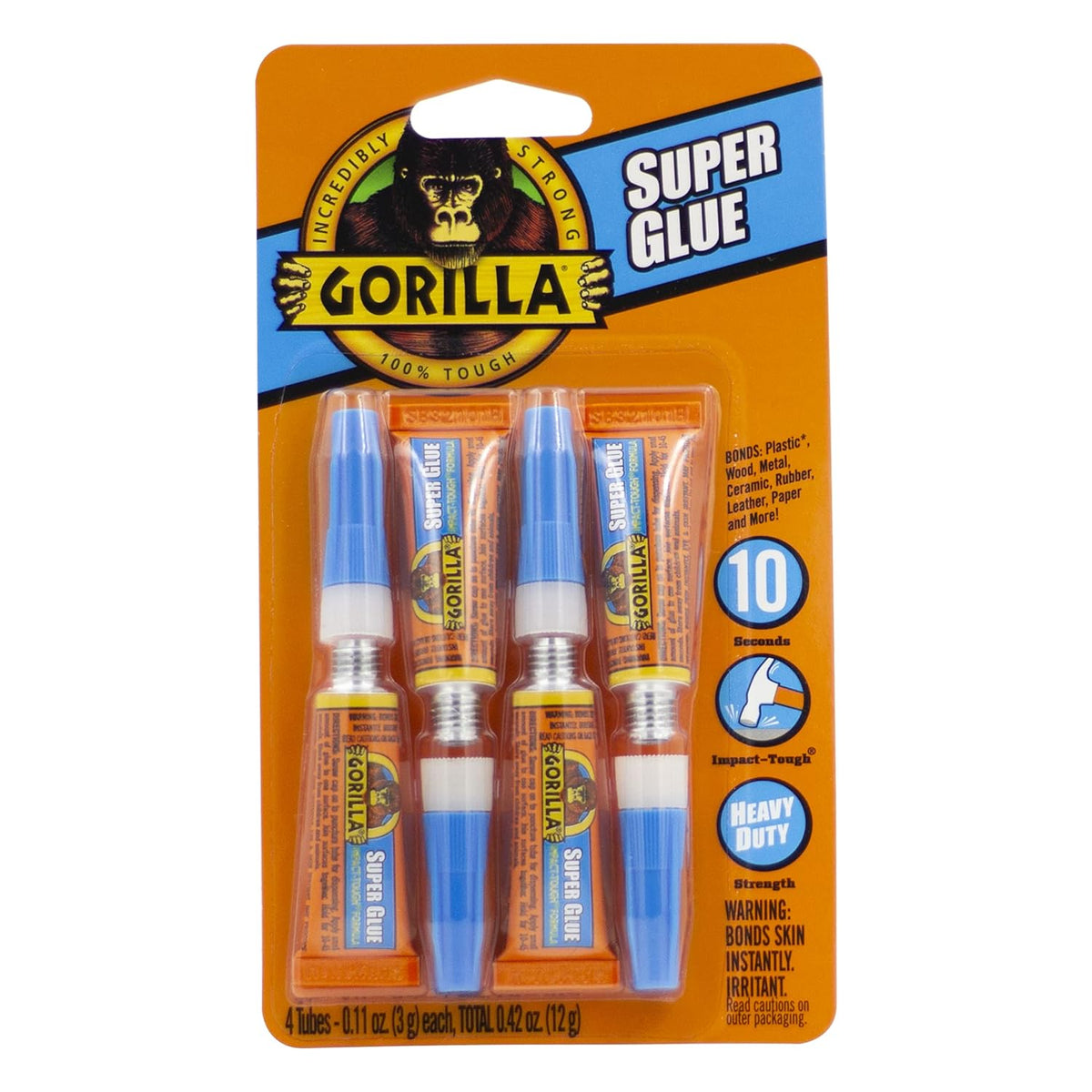 Gorilla Super Glue, Fast”ÔSetting, Impact”ÔTough All”ÔPurpose Adhesive