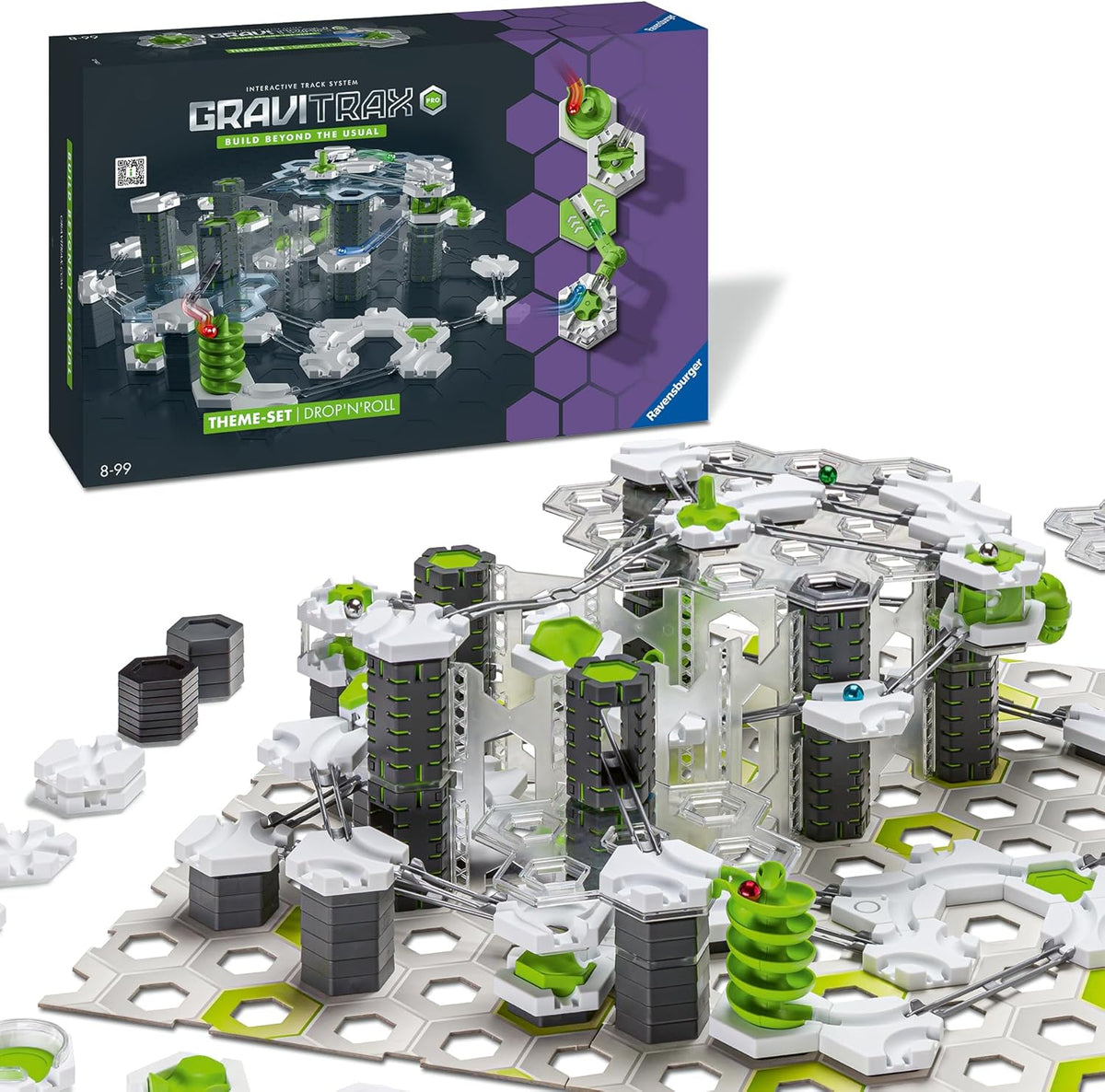 Ravensburger GraviTrax PRO Starter-Set Drop'n'Roll. Interactive Marble Run System