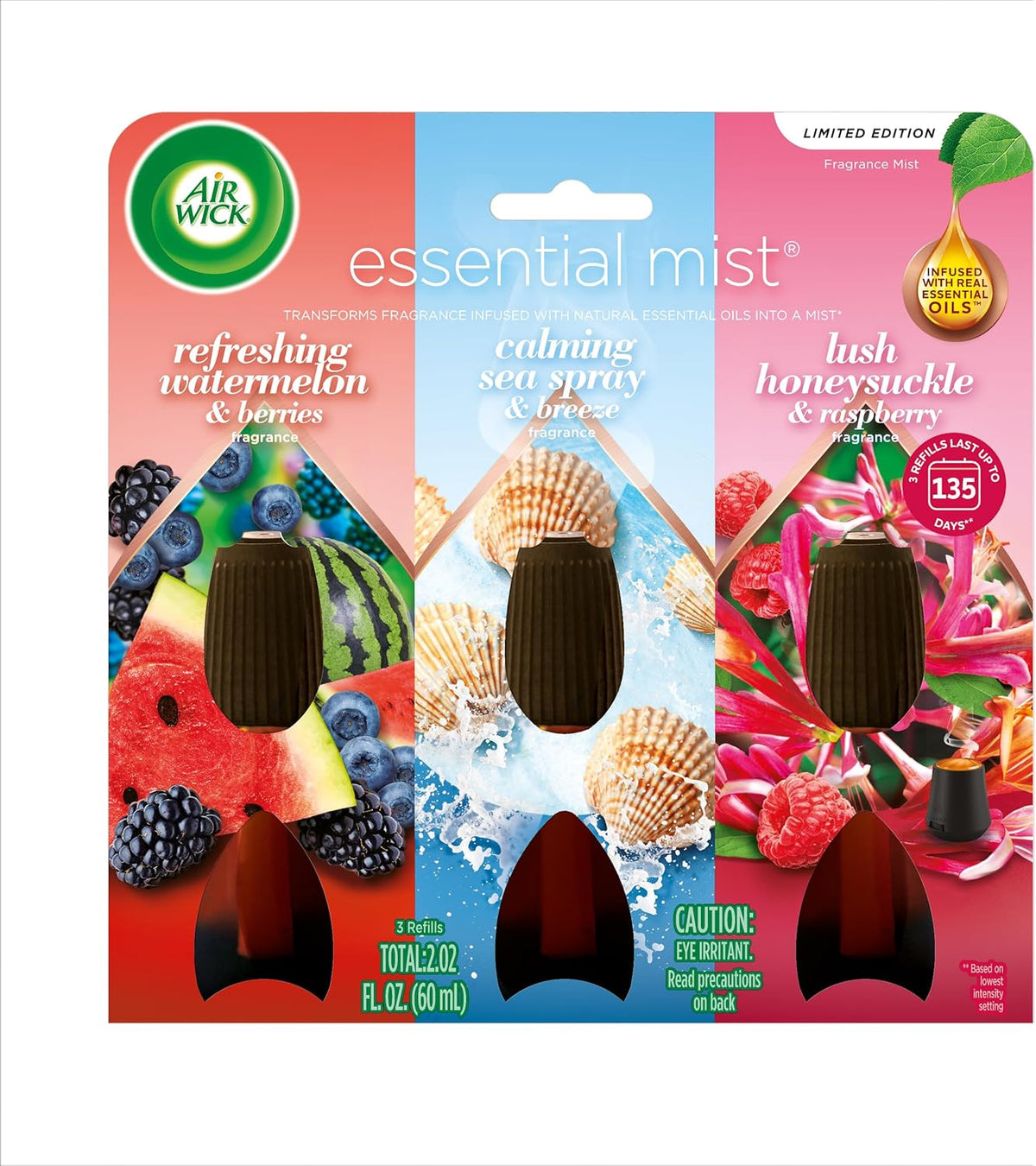 AIR WICK Essential Mist - Triple Refill Multi-Fragrance Pack Spring