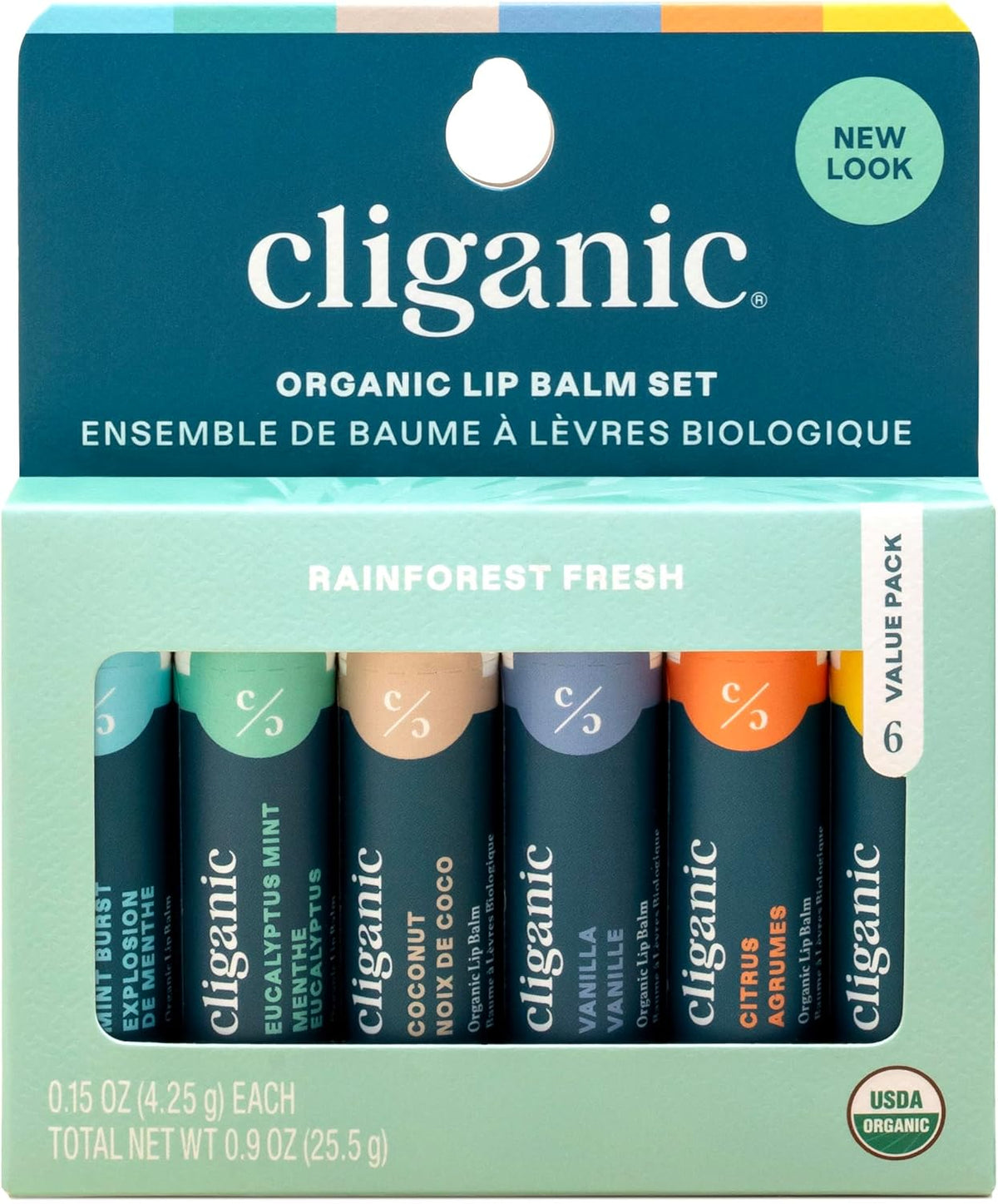 Cliganic Organic Lip Balm Set