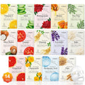KONEUK 14 Pack Sheet Face Masks Skincare, Hydrating Face Masks Suitable