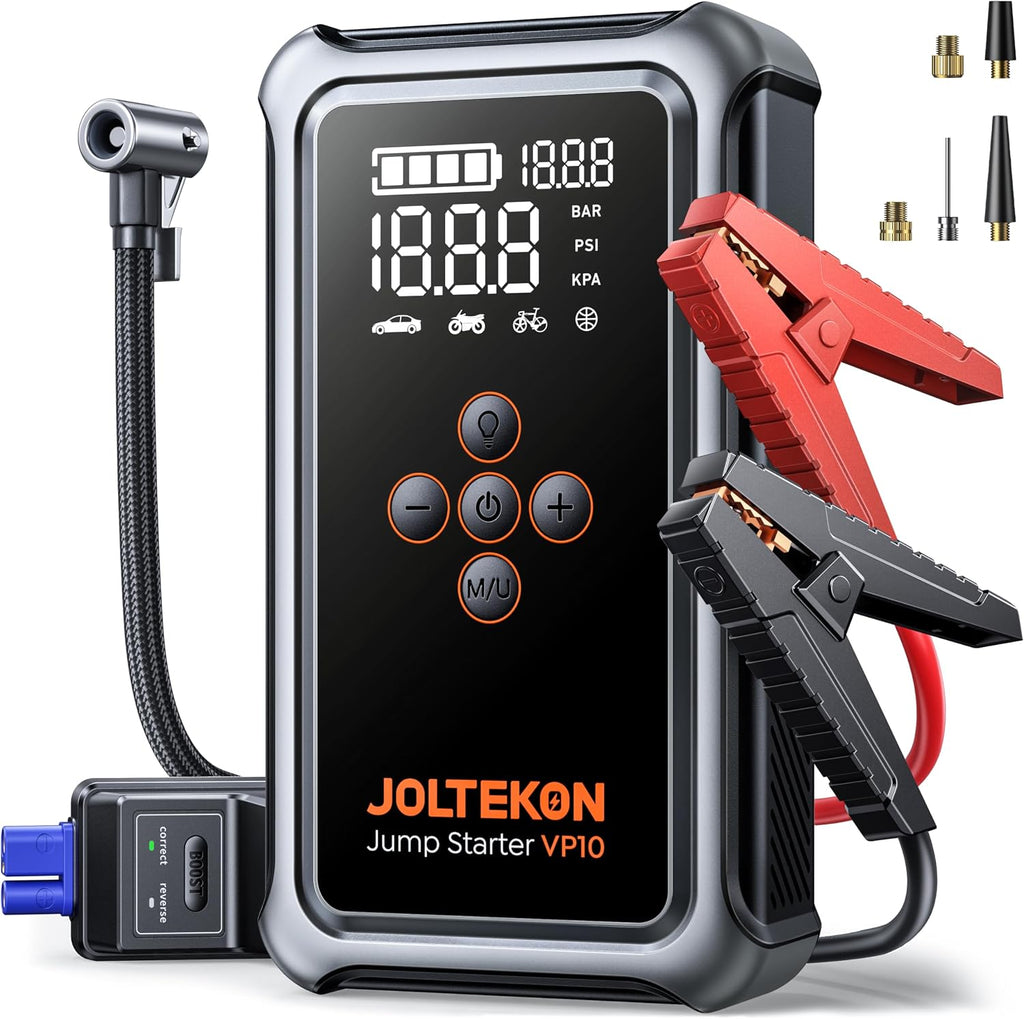 Car Battery Jump Starter with Air Compressor 6000A 150PSI
