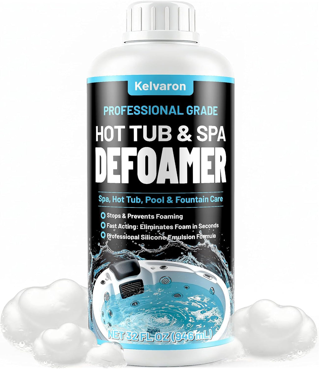 Hot Tub Defoamer 32 oz - Spa Defoamer for Hot Tub, Pool, Fast Remove Foam - hot tub defoamer chemical