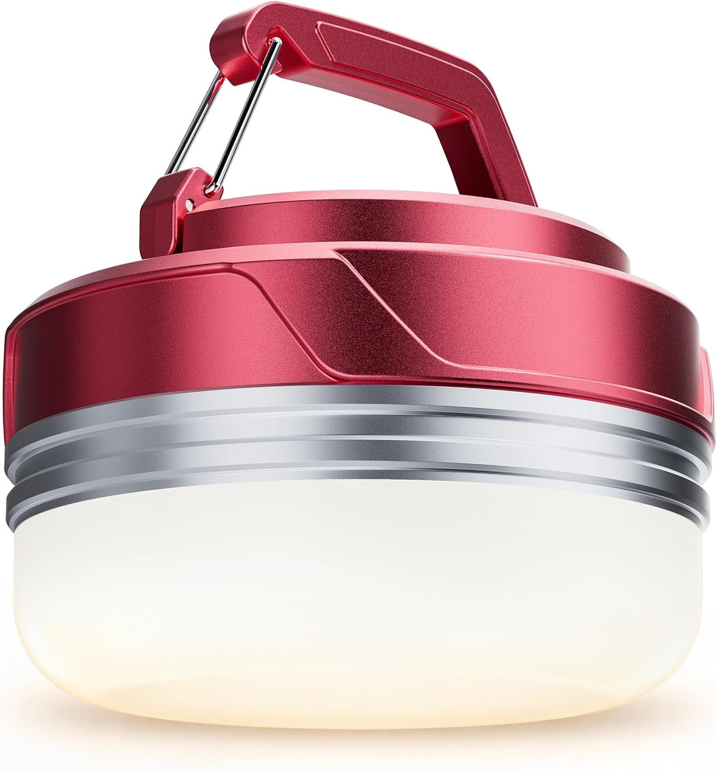 Camping Lantern, USB-C Rechargeable Magnetic Light, Red
