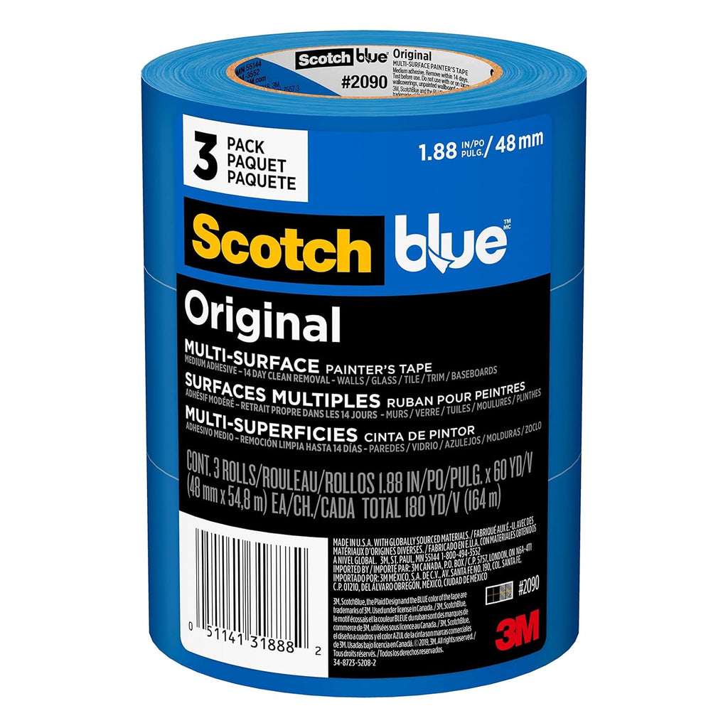 ScotchBlue Original Multi-Surface Painters Tape, 2 Inch Wide