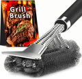 TNTOR Grill Brush with Scraper, 18" Adjustable Handle BBQ Grill Brush