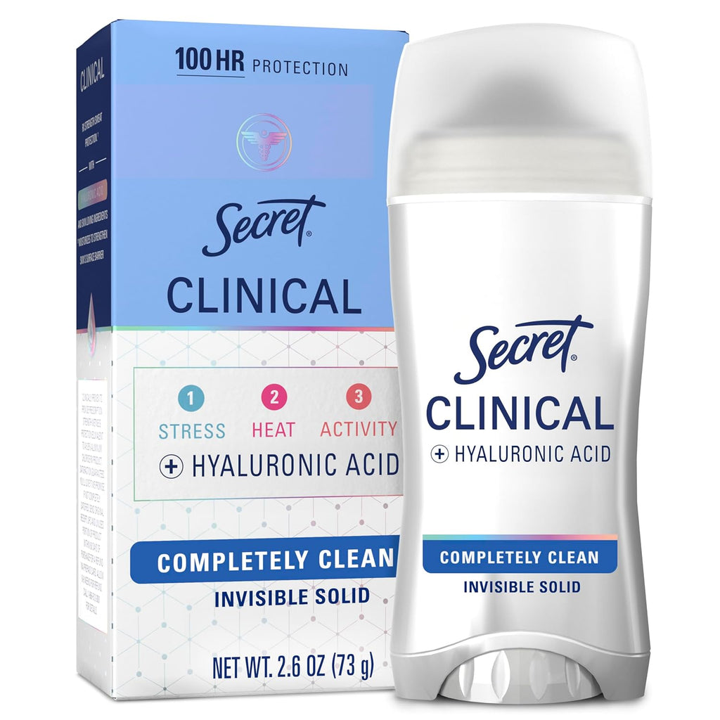 Secret Clinical Strength Antiperspirant Deodorant for Women, 100hr Sweat