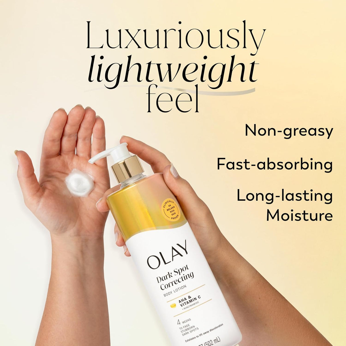 Olay Body Lotion for Women, Tone Enhancing with AHA Serum, Visibly Reduce