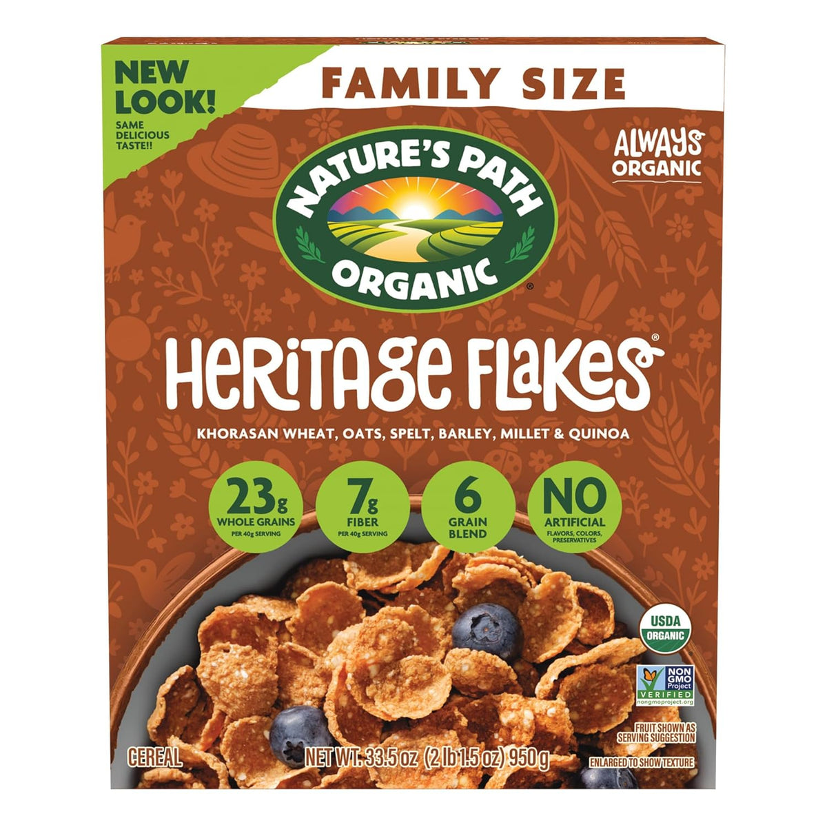 Nature's Path Organic Heritage Flakes® Cereal, 33.5 oz