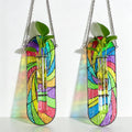 Hewory Stained Glass Window Hanging: 2PCS Propagation Stations, Rainbow