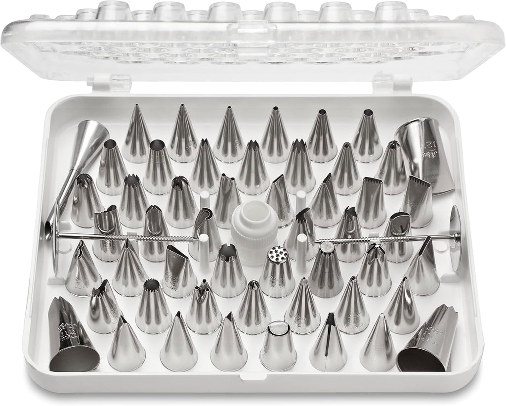 Ateco 783-55 Piece Cake Decorating Set, Includes 52 Stainless Steel Tubes