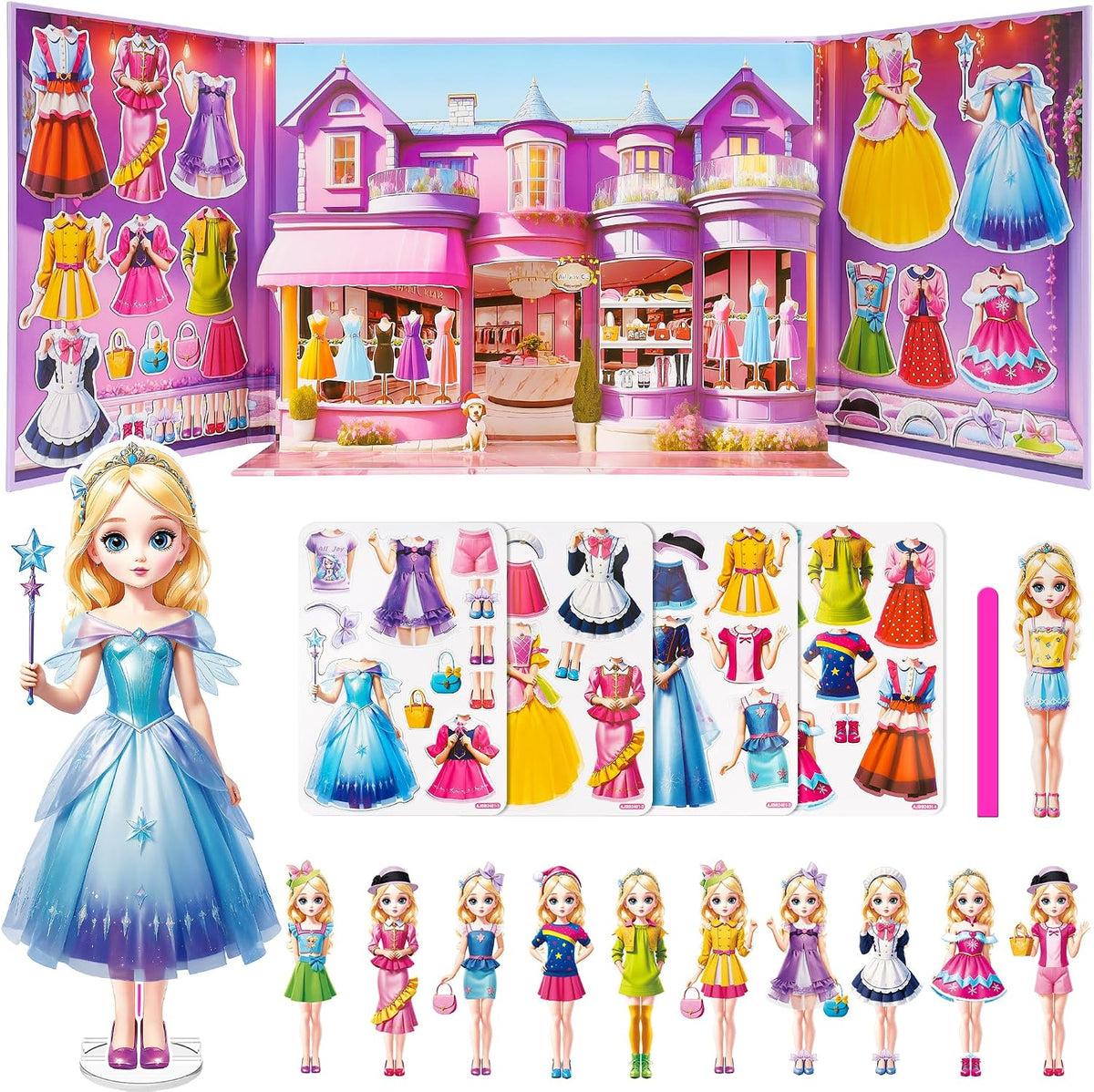 Magnetic Dress Up Dolls for Girls