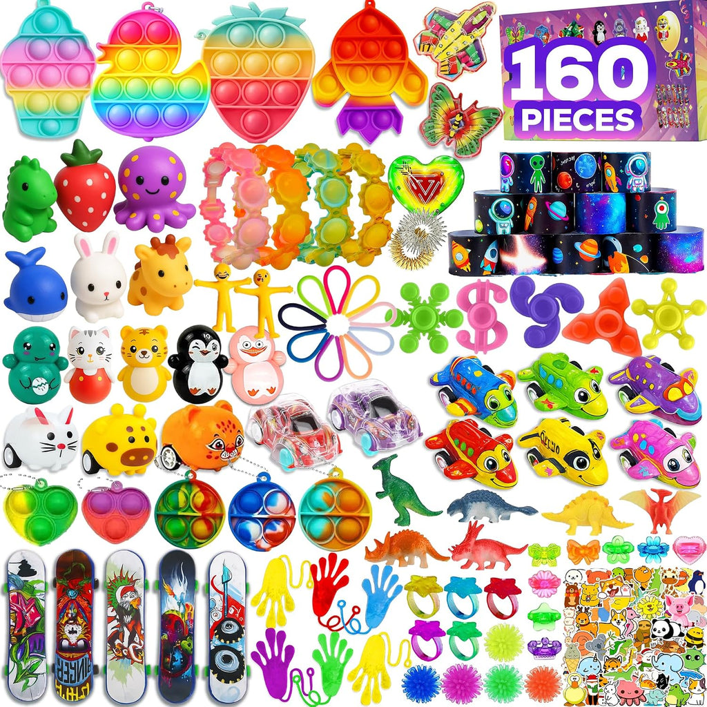 160 Pcs Fidget Toys Party Favors Pack