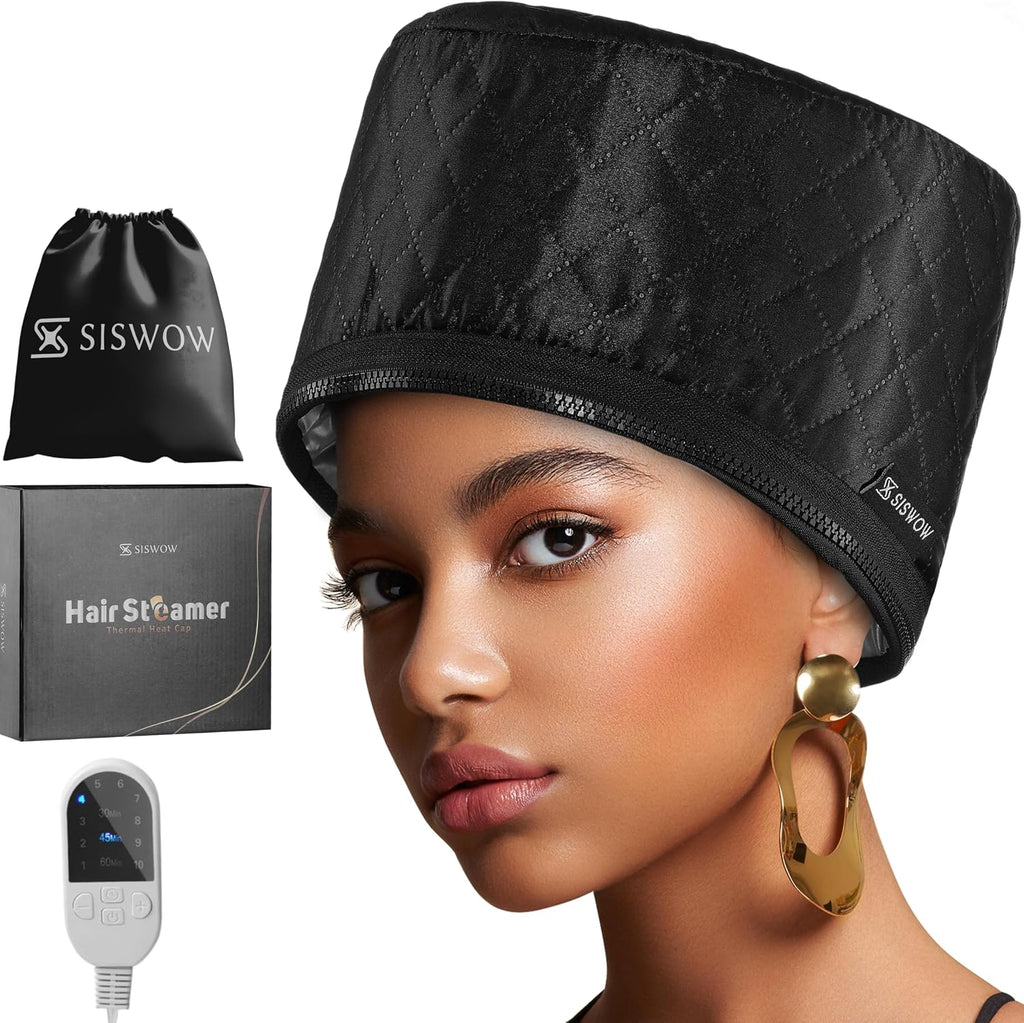 Hair Steamer for Natural Hair Home Use w/10-level Heats Up Quickly