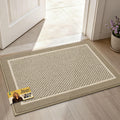 JSEI Dirt Trapper Door Mat 20"x32" , Non-Slip Doormat ,Beige