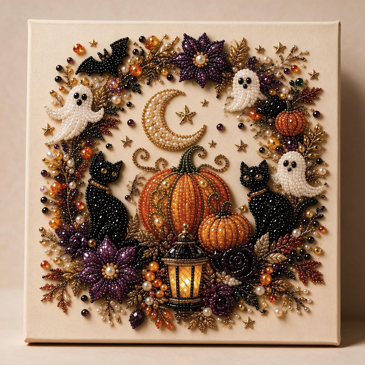 Halloween Ghost Pearl Diamond Art DIY Kit 3D Diamond Painting