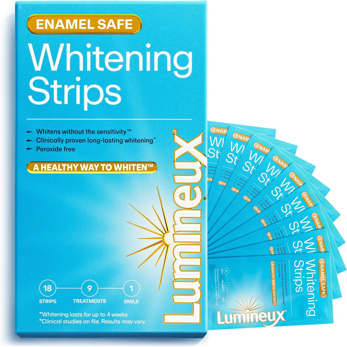 Lumineux Teeth Whitening Strips Kit - 9 Treatments