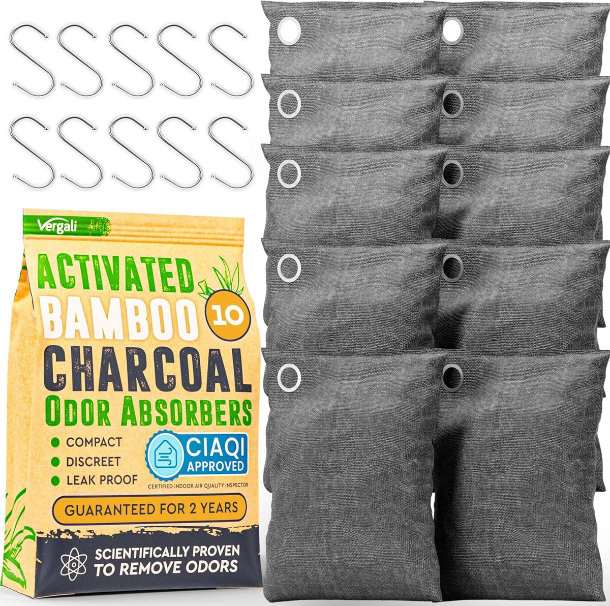 Activated Charcoal Odor Absorber for Strong Odors in Car, Closet, Shoe - activated charcoal odor absorber for strong