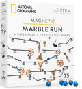 National Geographic Magnetic Marble Run STEM Building Set for Kids